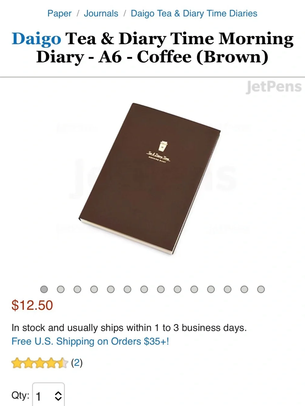 Morning, Coffee & a Journal - Coffee Color